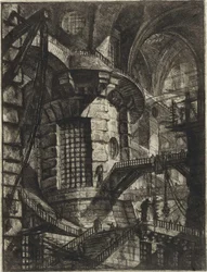 Uit de serie De denkbeeldige gevangenissen (Le Carceri d