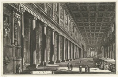 Interieur van de Santa Maria Maggiore te Rome