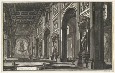 Interieur van de Sint-Jan van Lateranen te Rome