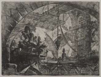 Invenzioni Capric di Carceri; Hind 13, Eerste Staat van Drie, ca. 1749