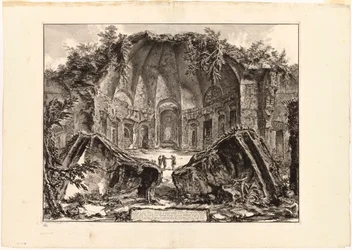 Overblijfselen van de tempel van de god Canopus in Hadrianus