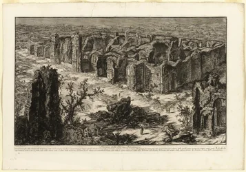 Ruïnes van de Antonijnse Baden [Baden van Caracalla], uit Zichten van Rome