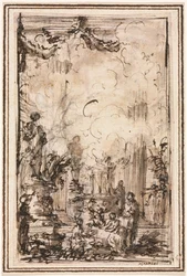 Offerande in een tempel
