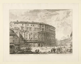 Theater van Marcellus, uit Vedute di Roma
