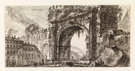 De Boog van Augustus in Rimini, uit de serie Alcune vedute di Archi Trionfali, ed altri monumenti