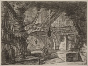 De pier met kettingen