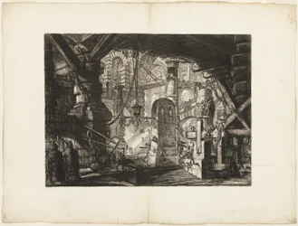 De Pier met Kettingen, plaat 16 uit Imaginaire Gevangenissen