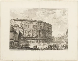 Het Theater van Marcellus, uit Uitzichten van Rome