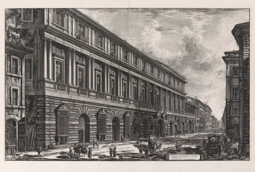 Veduta del Palazzo Stopani. Architettura di Rafaele d