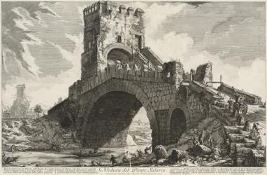 Gezicht op de Ponte Salario