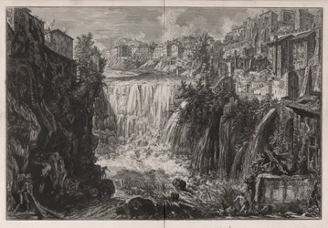 Veduta della Cascata di Tivoli
