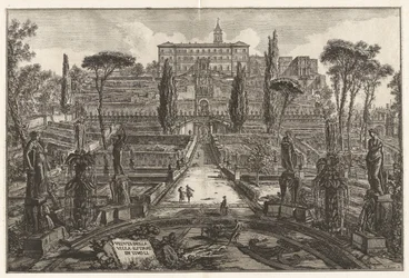 Gezicht op de Villa d