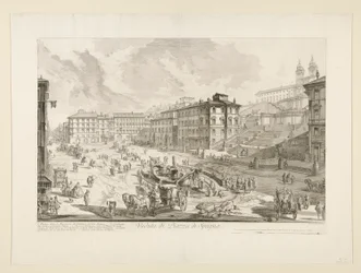 Veduta di Piazza di Spagna, uit Vedute di Roma