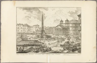 Uitzicht op de Piazza della Rotonda, uit Zichten van Rome