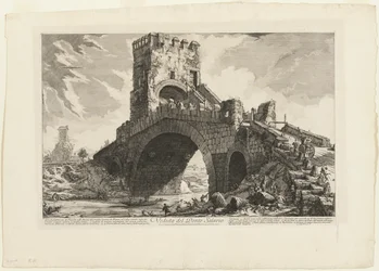 Uitzicht op de Ponte Salario, uit Zichten van Rome