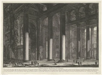 Voorportaal van het Pantheon te Rome