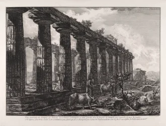 Vue latérale du Temple de Junon