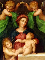 De Madonna en Kind met de Jonge Sint Johannes de Doper en twee Engelen, c.1512