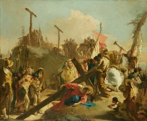 Het dragen van het kruis door Christus