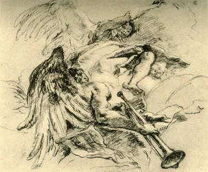 Groep engelen, ca. 1754, 1928