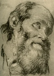 Hoofd van een Oude Man, ca. 1755, 1928