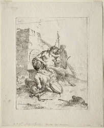 Scherzi: Satyr Familie met de Obelisk