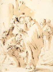 Sint Prosdocimus doopt Sint Giustina