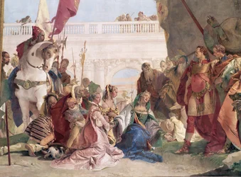 De Familie van Darius voor Alexander