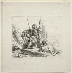 Verschillende Caprices: De Drie Soldaten en de Jongen, 1785