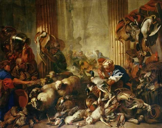 Jezus Verdrijft de Kooplieden uit de Tempel