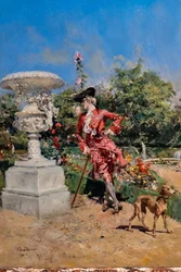 Jonge markies in Versailles (detail)