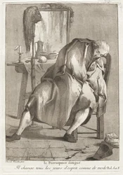 De vermoeide pruikenmaker