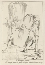 De vermoeide pruikenmaker
