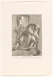 De vermoeide pruikenmaker (Divers Portraits)