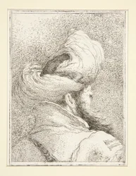 Hoofd van een Turk, uit de serie Raccolta di Teste, Libro Secondo (Collectie van Hoofden, Boek Twee)