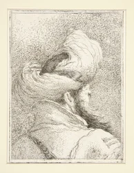 Hoofd van een Turk, uit de serie Raccolta di Teste, Libro Secondo (Verzameling van hoofden, tweede boek)