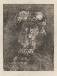 Oude Man in de Manier van Rembrandt, uit de Raccolta di Teste (Collectie van Hoofden)