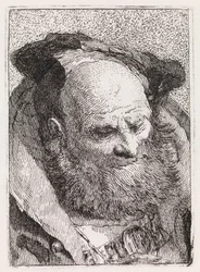 Oude man met baard