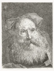 Oude man met baard