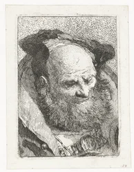Oude man met baard