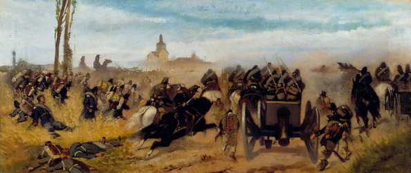 Episode van de aanval op de Madonna van Ontdekking, c.1864