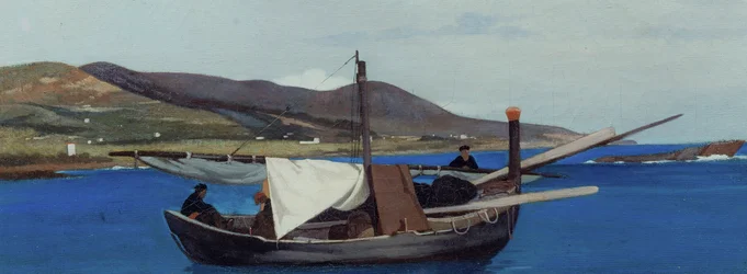 De Punta di Romito met vissersboot, ca. 1866