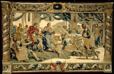 Cupido vermomd als de zoon van Aeneas, presenteert geschenken aan Dido