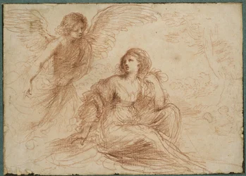 Een engel verschijnt aan Hagar en Ismaël, c.1653