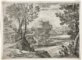 Landschap met een Familie, 1643.