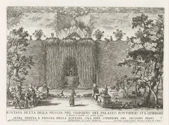 Fontein in de tuinen van het Palazzo del Quirinale te Rome