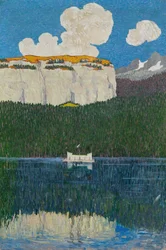 Panorama van Flims. Drieluik, rechter paneel, 1904