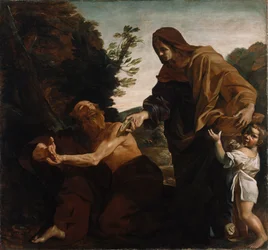 Elia ontvangt brood van de weduwe van Zarepath, 1621-24