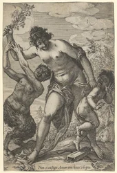 Venus Geselt Cupido met Rozen, begin 17e eeuw