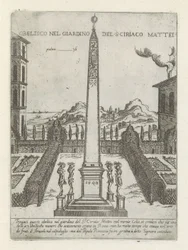 Obelisk in de tuin van Ciriaco Mattei
